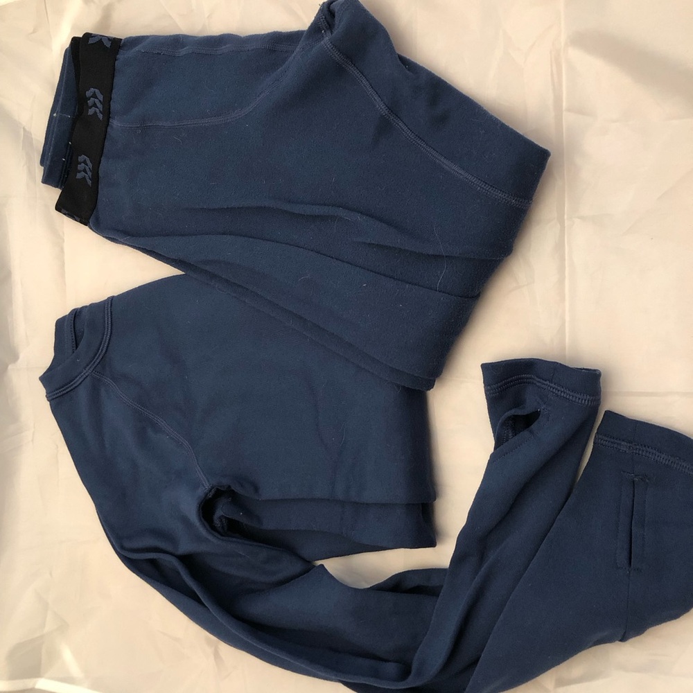Kids Navy Blue Longjohns 8/10